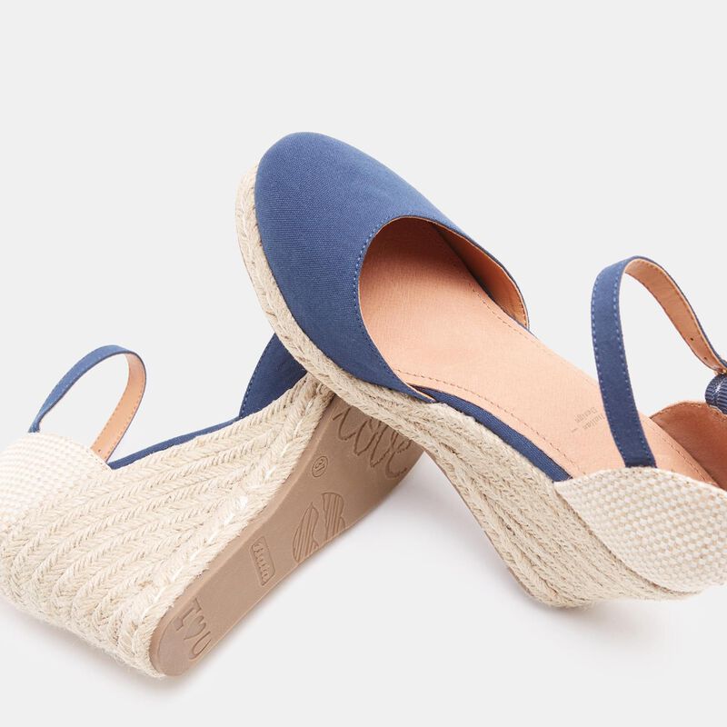 BATA espadrilles met sleehak van 8 cm voor dames