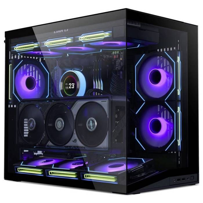 Lian Li O11 Dynamic Mini V2 Mini-Tower PC-behuizing, Gamingbehuizing, Zwart