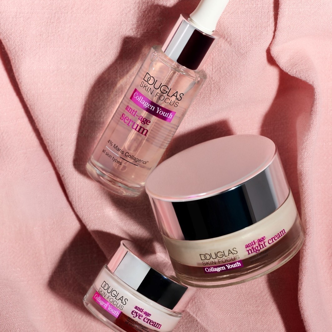 „Douglas Collection Skin Focus Collagen Youth“ naktinis senėjimą stabdantis kremas, 50 ml