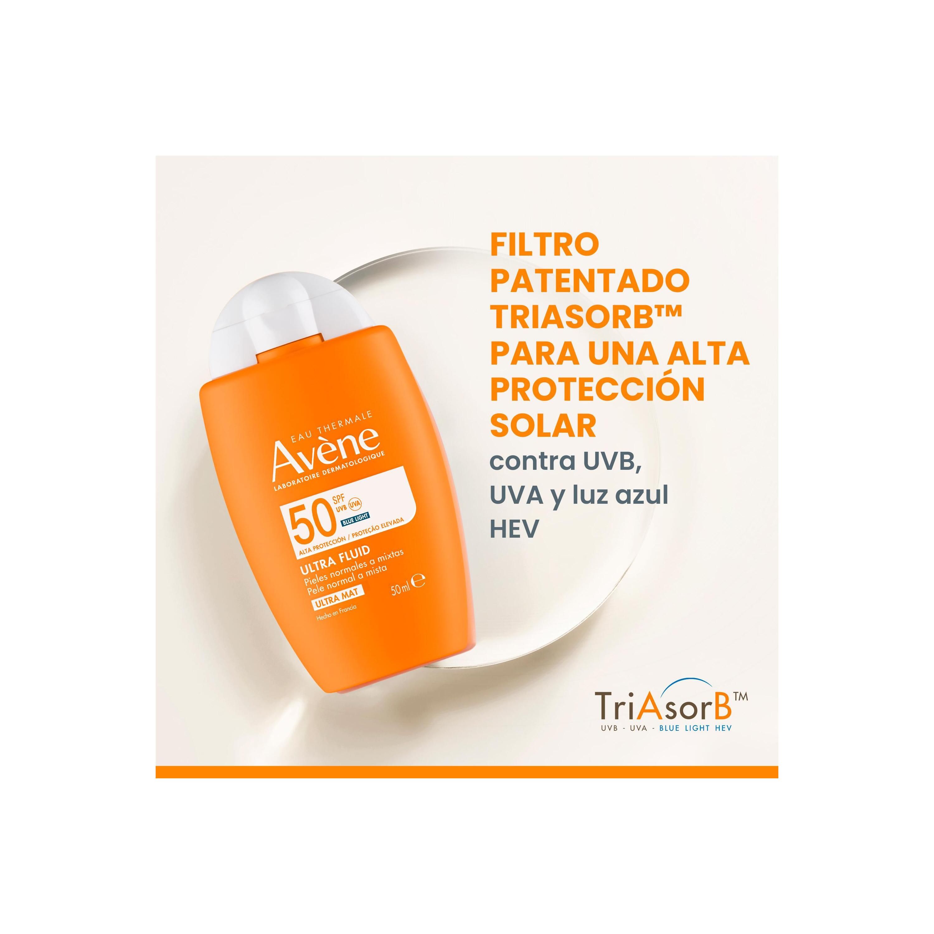 Eau Thermale Ultra Fluido Invisible Ultra Mat 50 Zaščita pred soncem (lekarna)