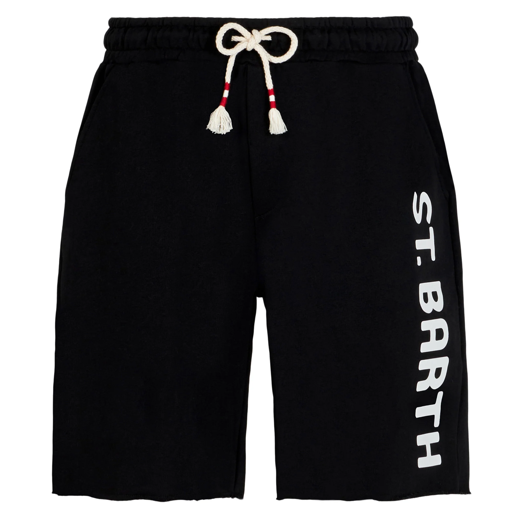 Zwarte katoenen Bermudashorts voor heren