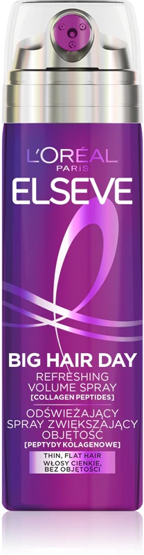 „L'Oréal Paris Elseve Collagen Lifter Root Volumizing Spray“ plaukų apimčiai didinti