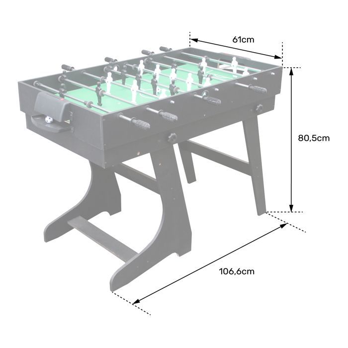 Mesa multijuegos 4 en 1 para niños: futbolín, billar, ping-pong y hockey de aire.