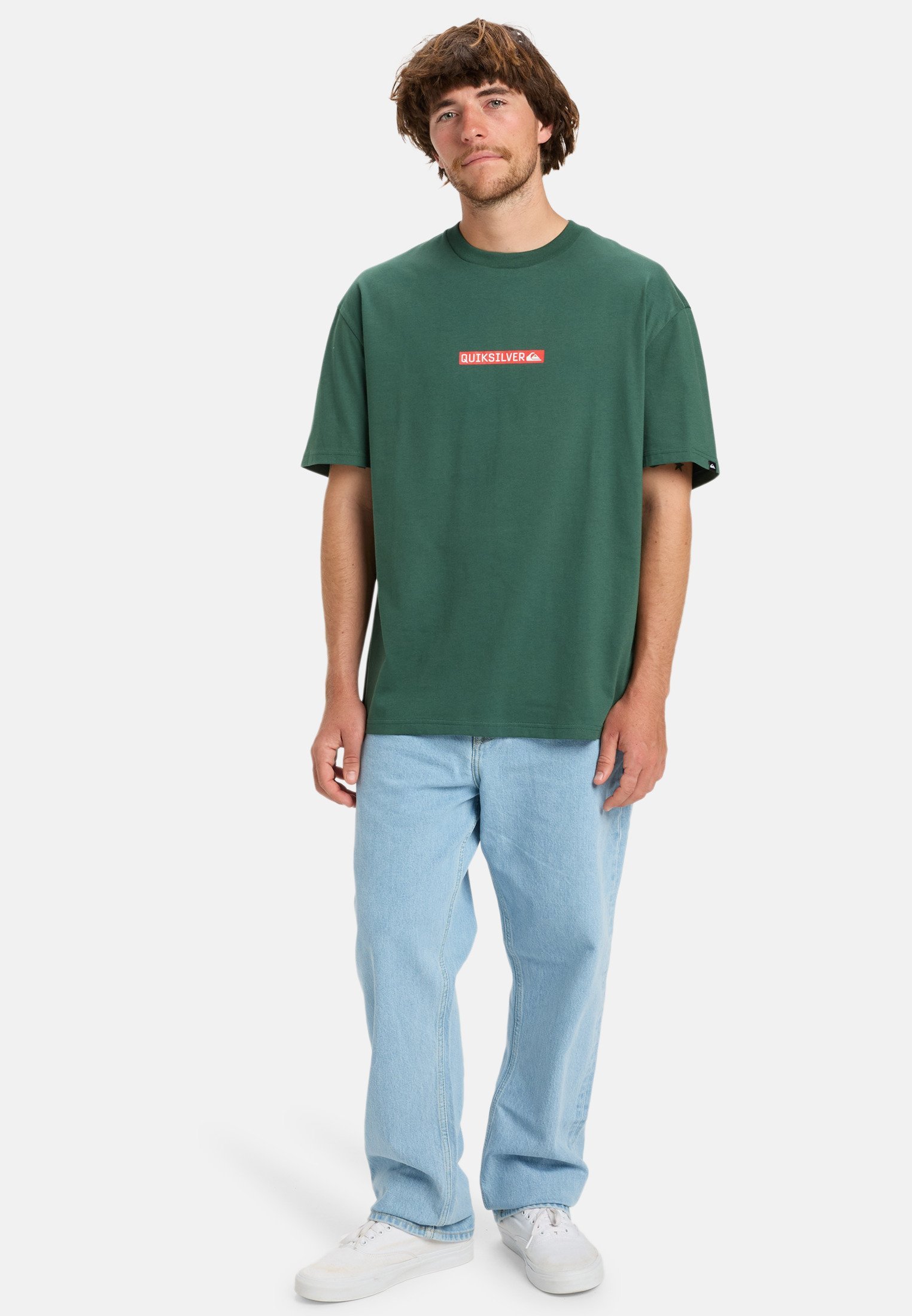 T-shirt Quiksilver DNA CLICKER TEE - Stampa - verde trekking