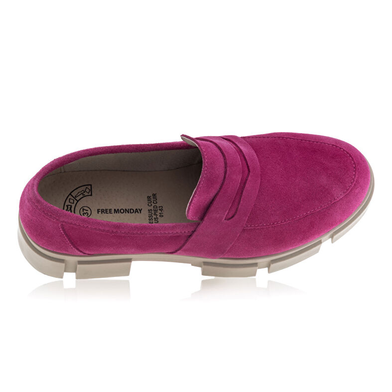 Rosa Damen-Loafer/Bootsschuhe