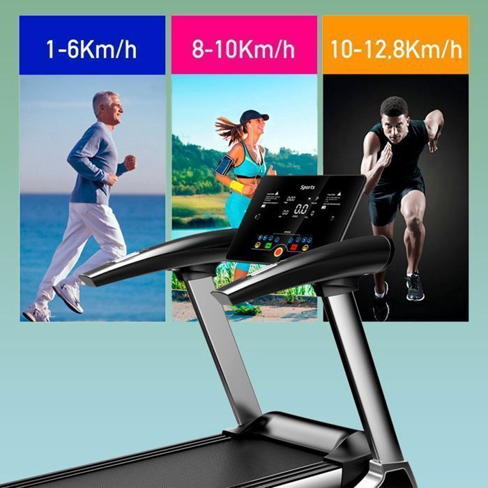 Tapis de Course Intelligent - Clover Fitness A8 - Vitesse max 12.8 km/h - Bluetooth - Pliable