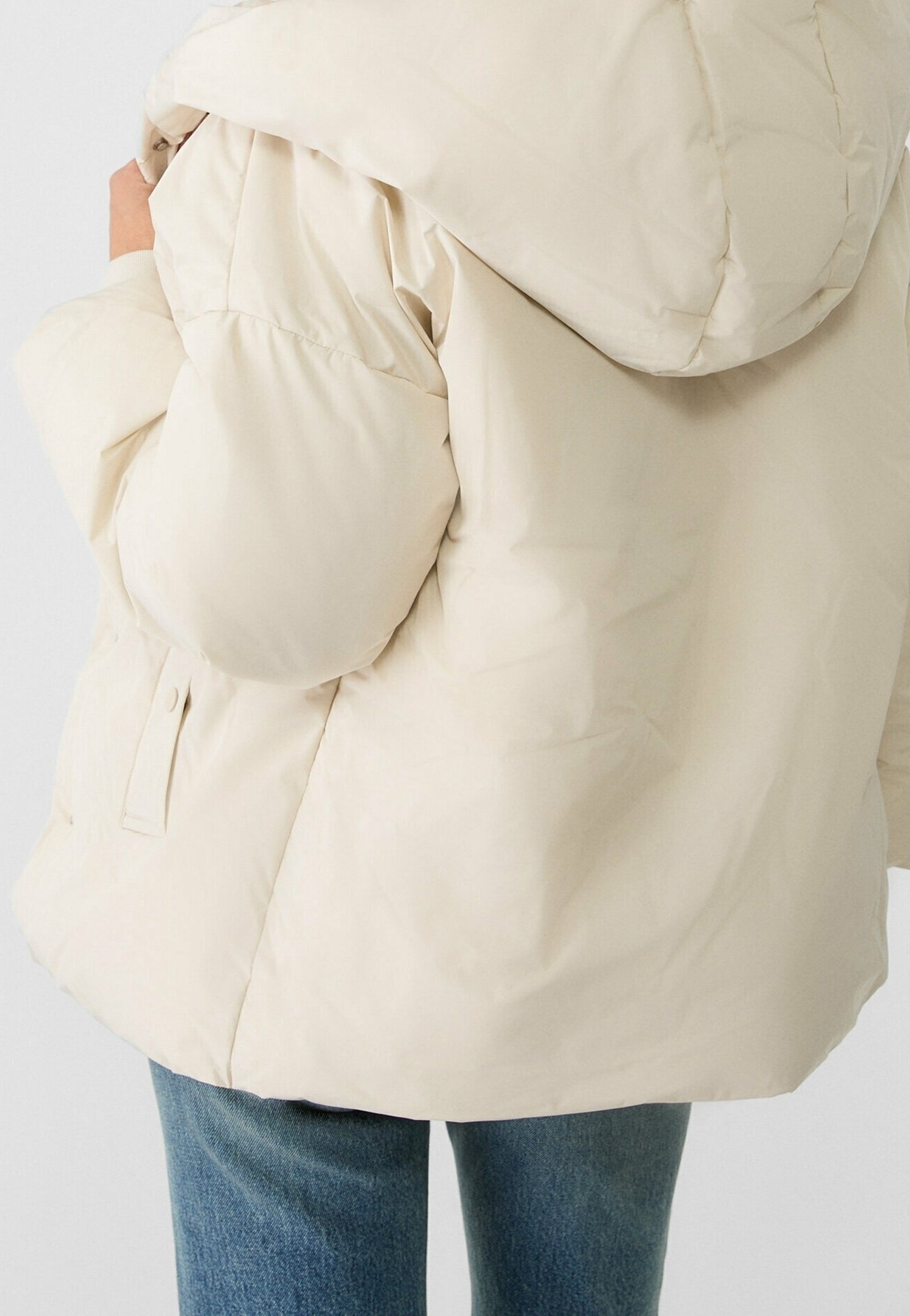 Stradivarius winterjas - steen
