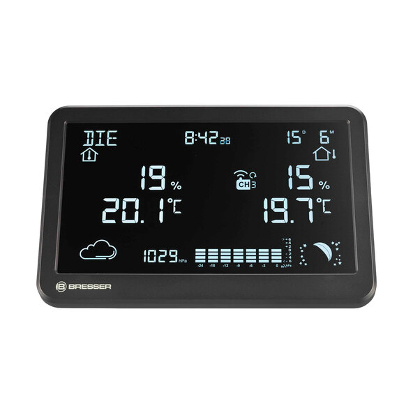 Stație meteo wireless MeteoTemp TBH, orizontală