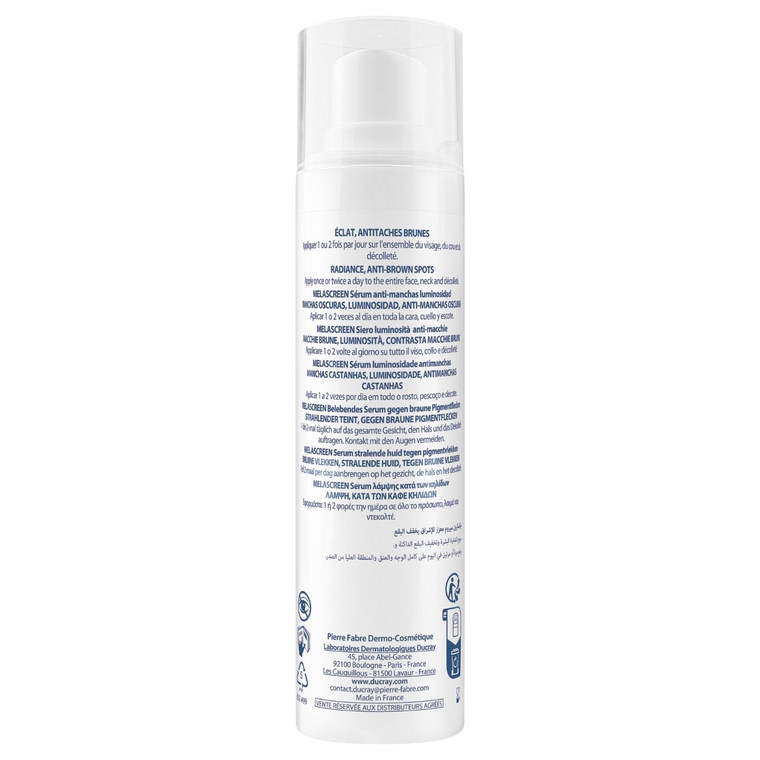 Ducray krema protiv pigmentnih fleka MELASCREEN serum protiv pigmentnih fleka za blistav ten – 40 ml