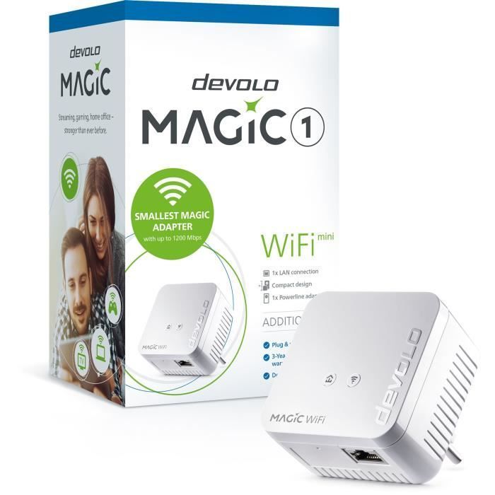 DEVOLO Magic 1 WiFi mini - Extension - 1 CPL adapter - 1200 Mbit/s