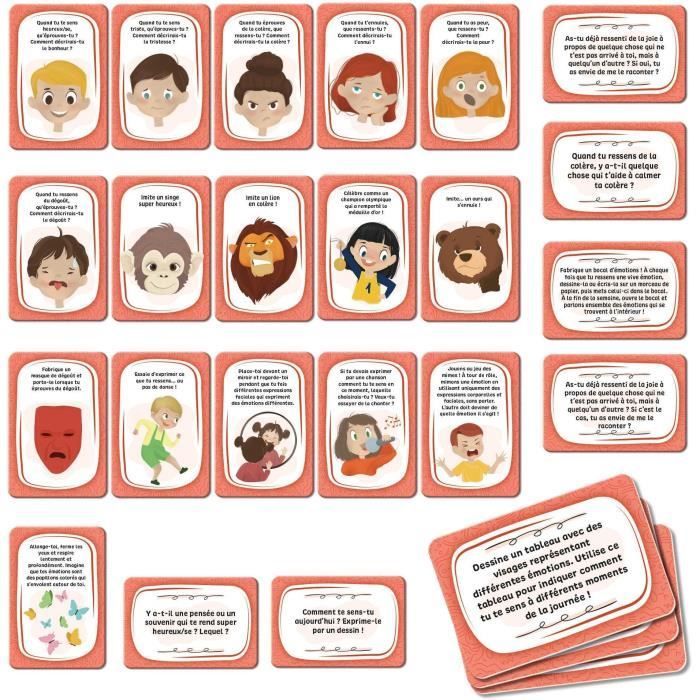 Emotion Management Card Game - Educational Game - LIFE SKILLS - Illustrated Cards