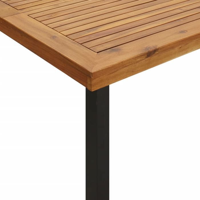 Mesa de jardín vidaXL 200x100x75 cm Madera maciza de acacia 319524