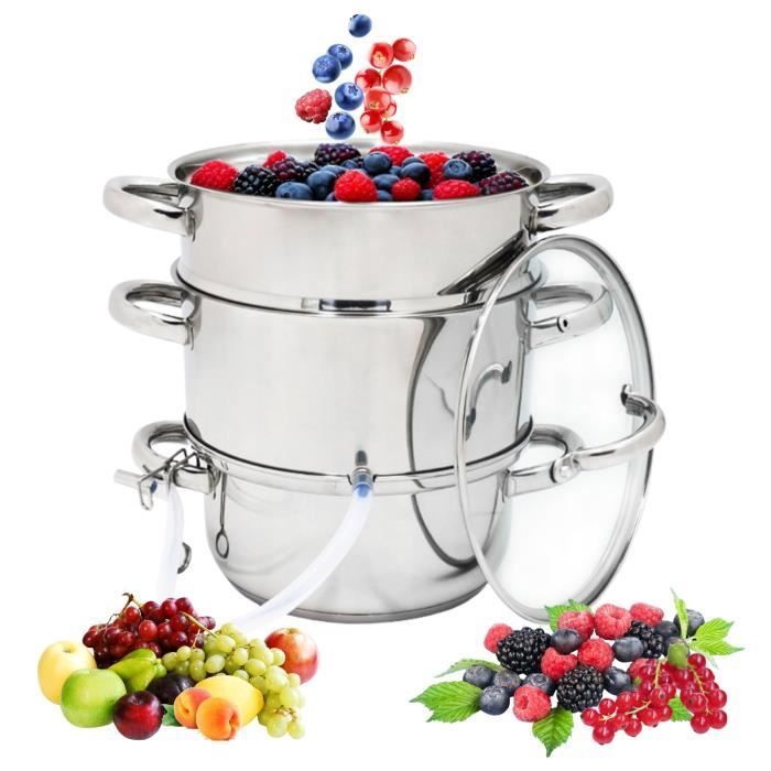 8L Stainless Steel Steam Juicer, Fruit Steamer, Induction Compatible