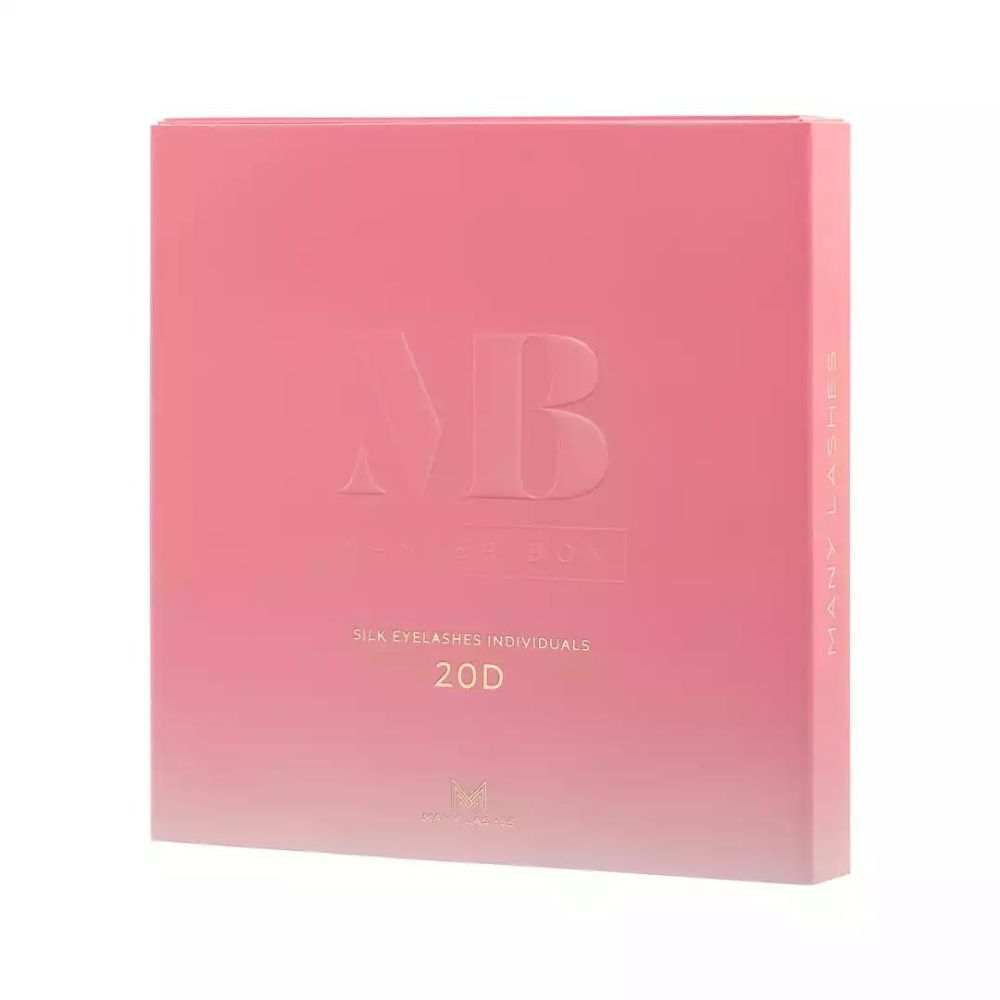 De nombreuses paires de faux cils en soie Beauty Masterbox individuelles