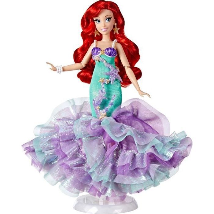 Disney Princess Style Series Ariel fashion doll, Deluxe collection with accessories, Disney toy, ages 6+