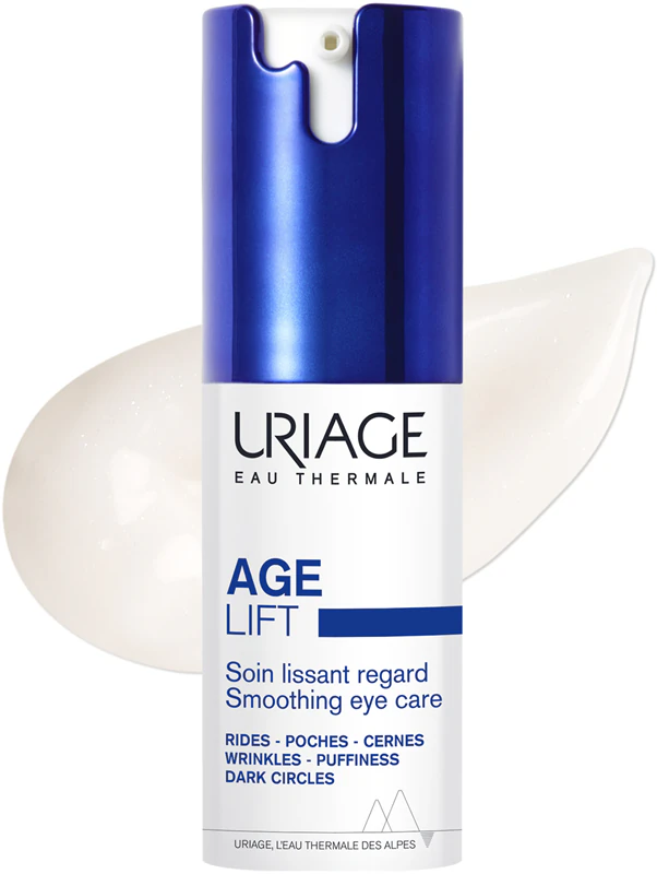 Uriage Age Lift Smoothing Eye Care očná starostlivosť, ktorá minimalizuje jemné vrásky a kontúry s retinolom