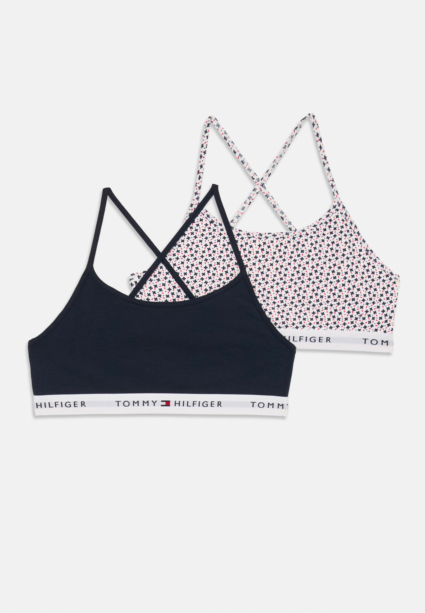 Tommy Hilfiger STRAPPY BRALETTE PRINT 2-PACK - Bustier - college geo/desert sky