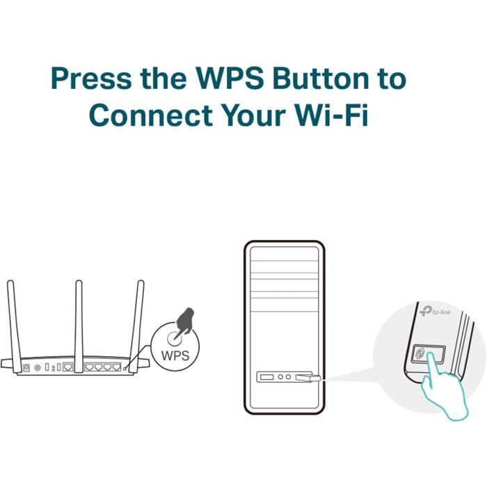 Kraftfull N300 Mbps WiFi-nyckel, mini-USB WiFi-adapter, WiFi-dongel, WPS-knapp, kompatibel med Windows 11/10/8.1/8/7/XP
