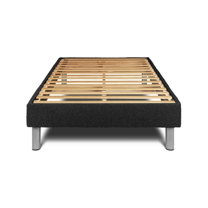 Ensemble Matelas Sommier 90x200 cm - Vital Relax Noir