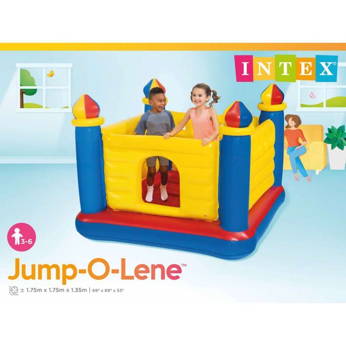 Castillo hinchable Intex Jump-O-Lene para niños, castillo de PVC 92016