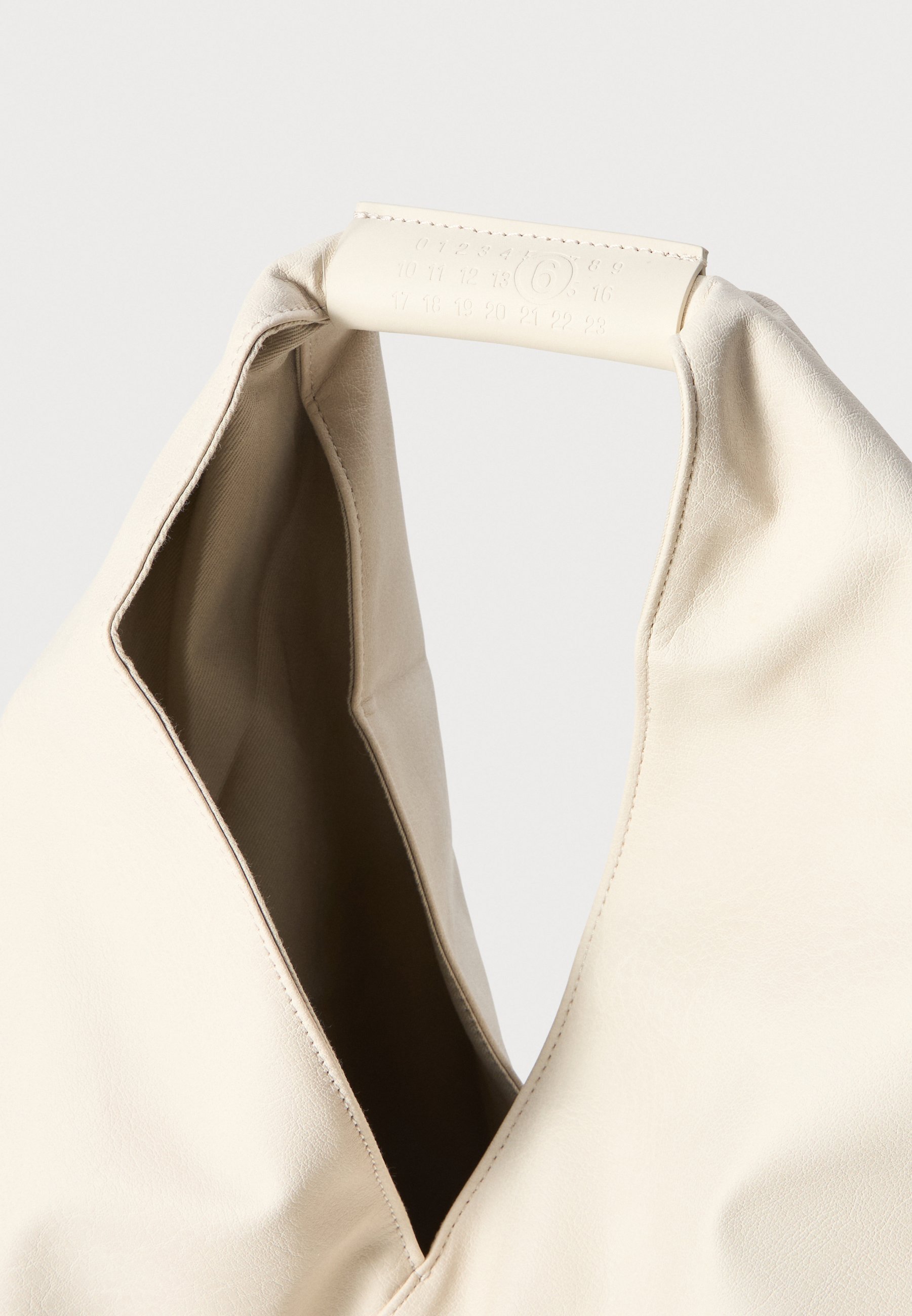 MM6 Maison Margiela KLASIKINĖ JAPONIŠKA RANKINĖ - Rankinė - sviestinio kremo spalvos