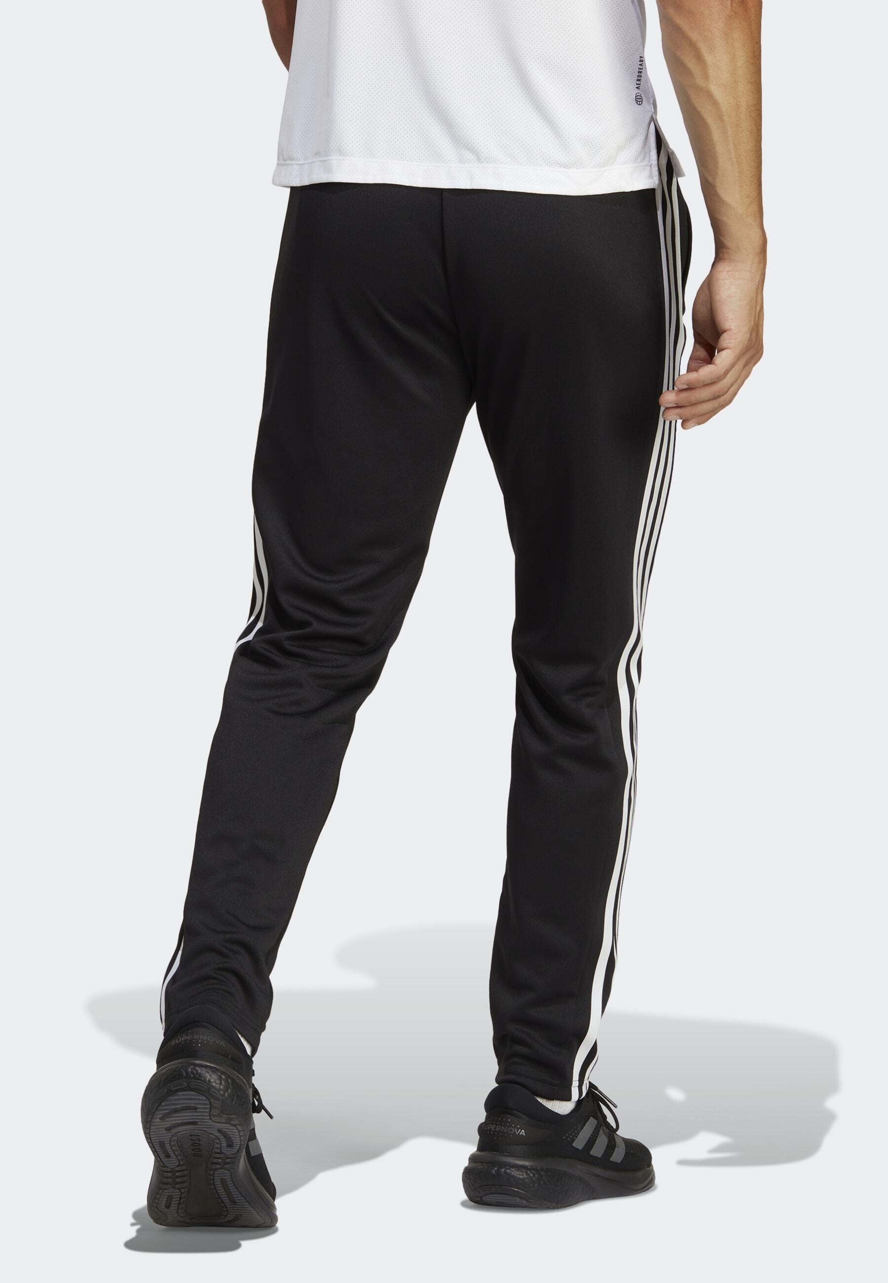 adidas Performance TRAIN ESSENTIALS 3-Stripes - Bas de survêtement - Noir/Blanc