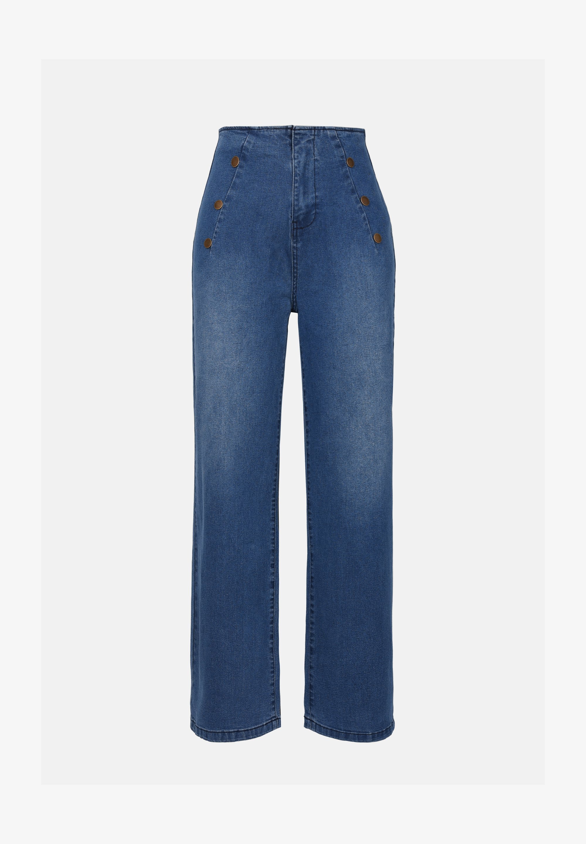 Anna Field jeans met rechte pijpen - middenblauwe wassing