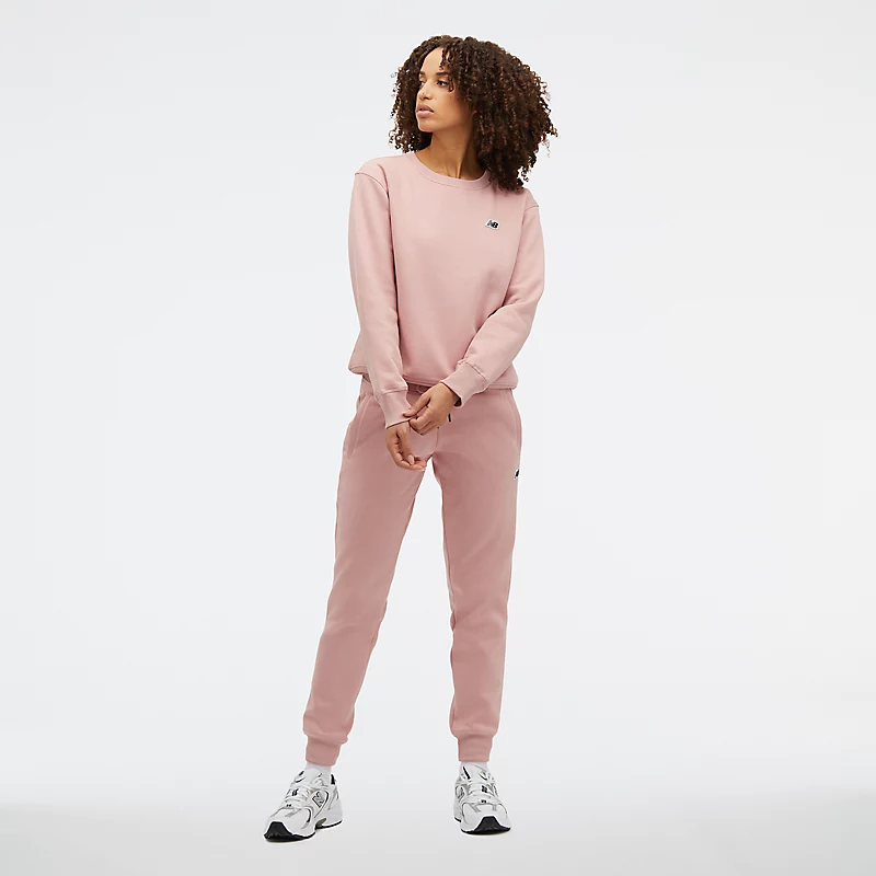 Dames NB Small Logo Crew Neck Sweatshirt – PINK MOON