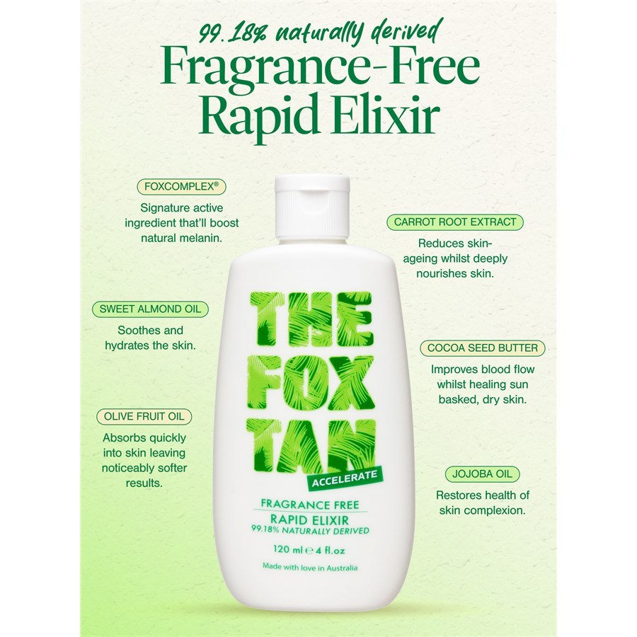 THE FOX TAN Samotamnjenje, bez mirisa, eliksir za brzo tamnjenje – 120 ml