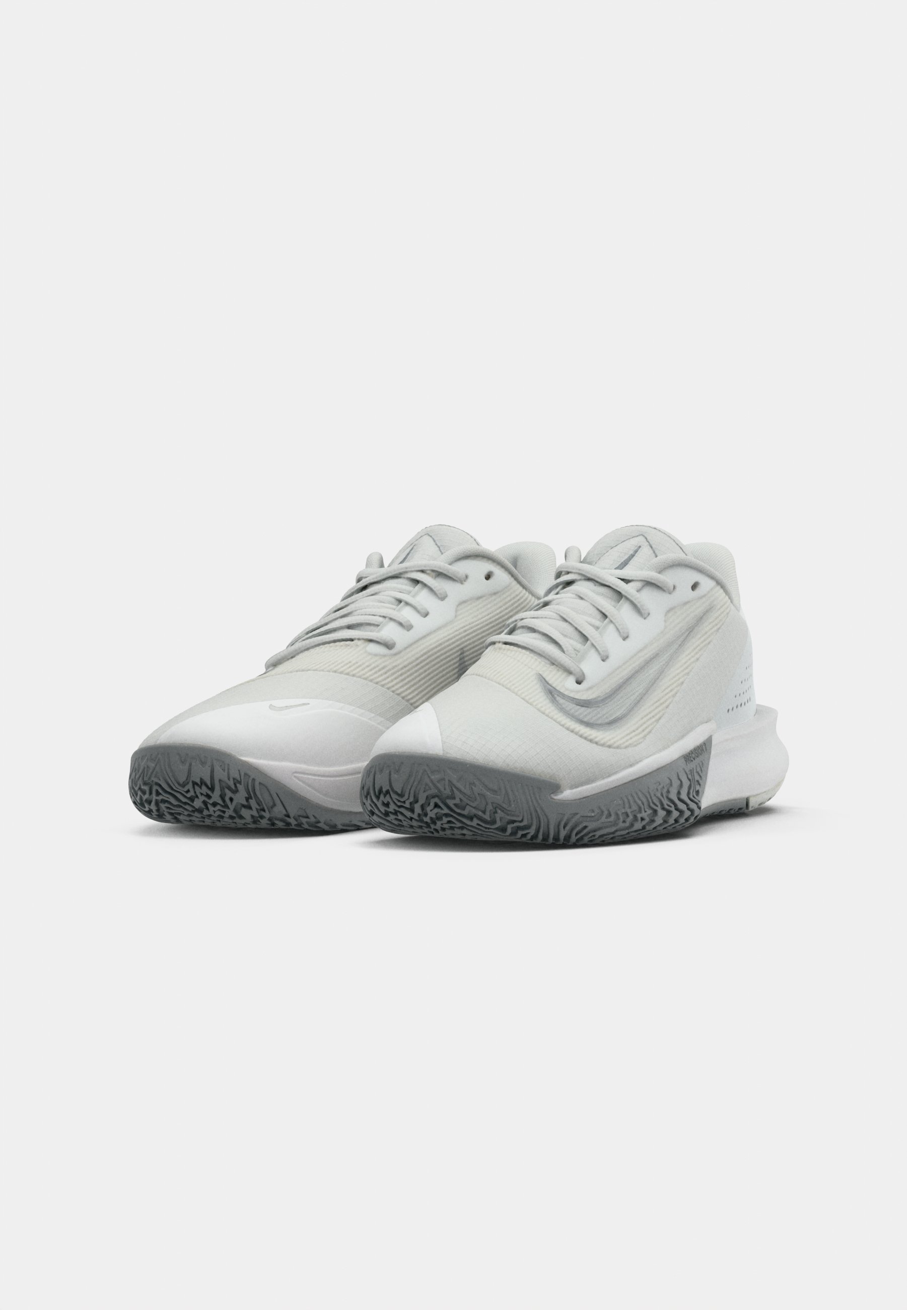 Nike Performance PRECISION VII - Basketbalschoenen - topwit/metallic zilverkleurig