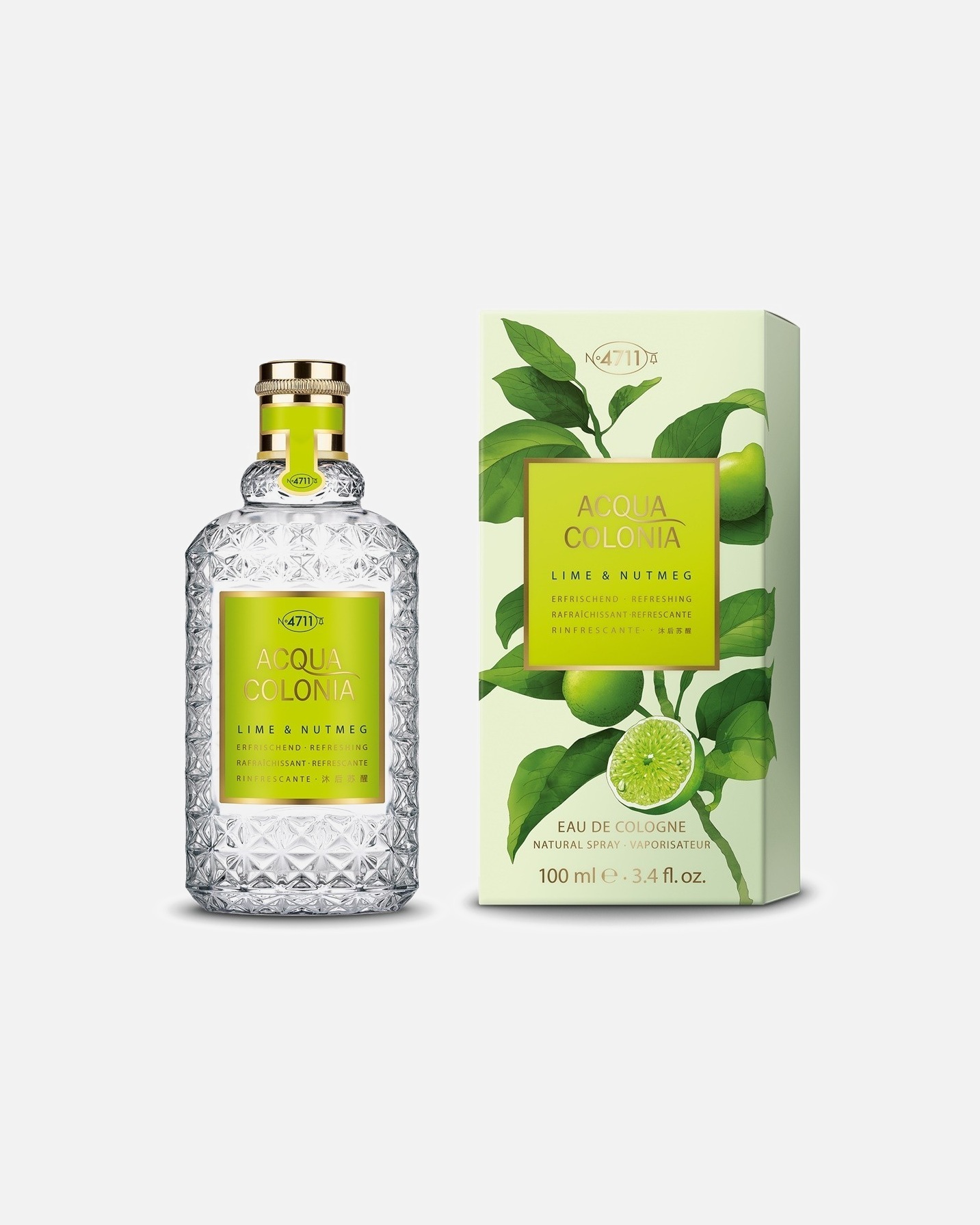 4711 Acqua Colonia kolonjska voda z limeto in muškatnim oreščkom brizg in pršilo – 50 ml