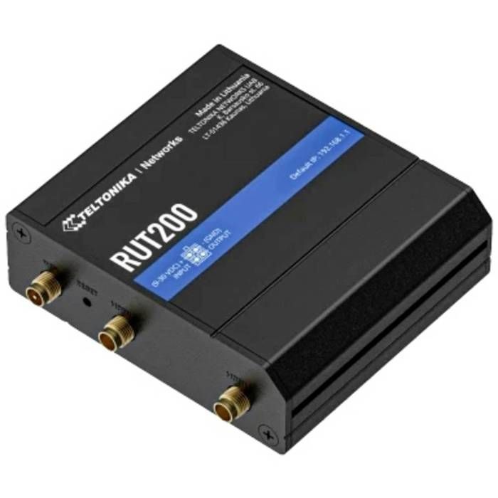 Router 4G LTE - Teltonika - RUT200 - 2 x RJ45 10/100 Mbps - Antenne SMA - Industriale compatto