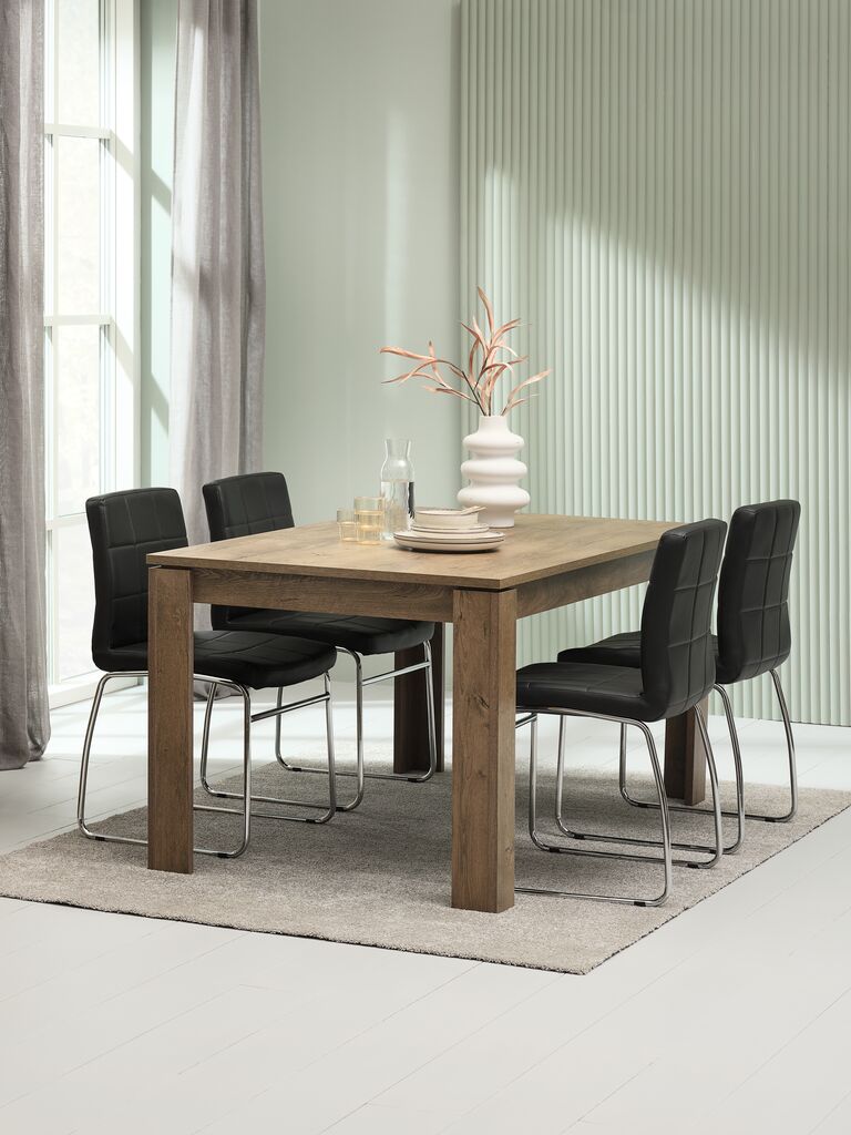VEDDE HAMMEL VEDDE L160 stol divlji hrast 4 HAMMEL stolica crna