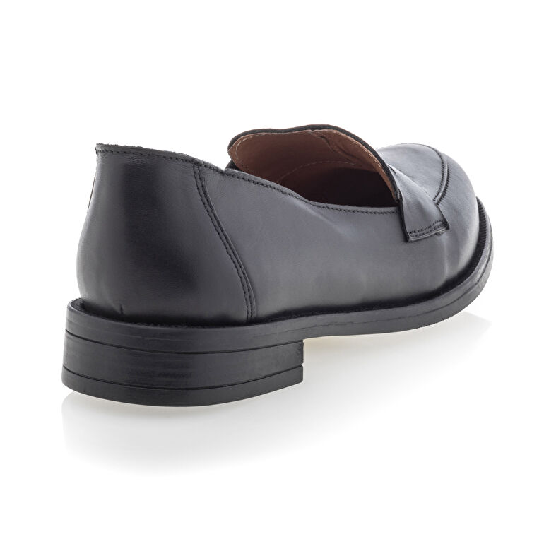 Schwarze Damen-Loafer/Bootsschuhe