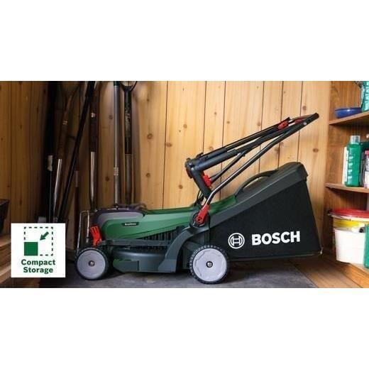 Cortacésped Bosch Universal Rotak 37-550 - con 2 baterías de 4,0 Ah y cargador