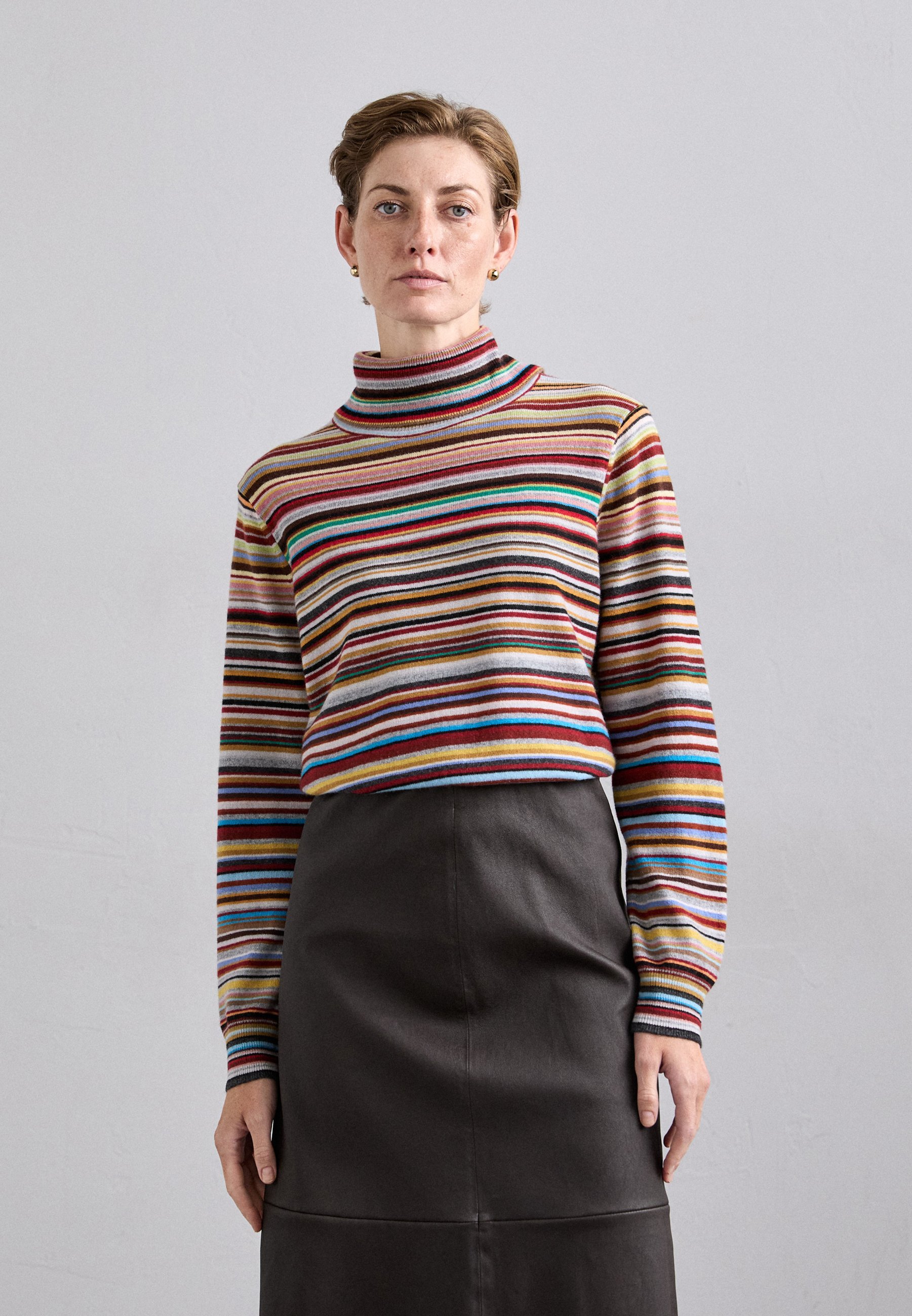 Paul Smith damestrui met rolkraag - trui - veelkleurig
