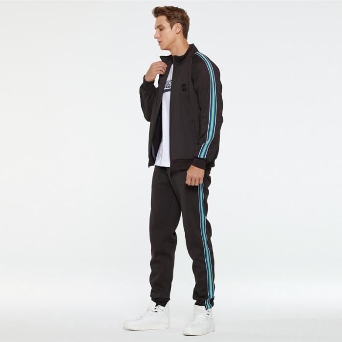 Chándal para hombre - Fitness - Negro - Manga larga - Running