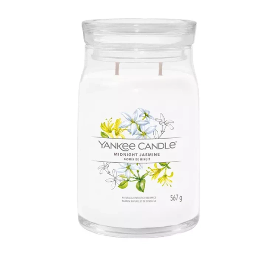 Yankee Candle Signature duża świeca zapachowa Midnight Jasmine 567 g