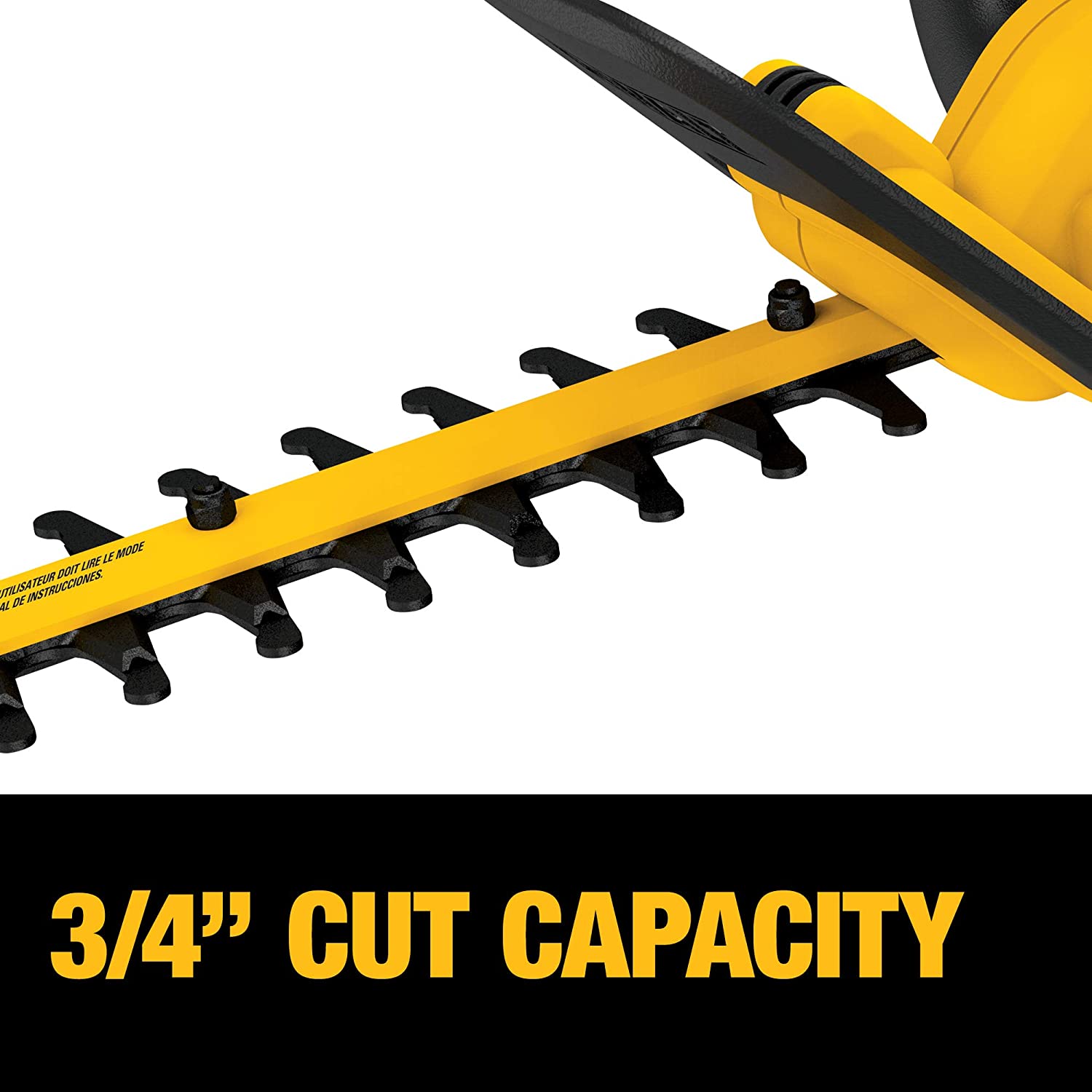 Cortador de cerca viva sem fio DEWALT 20V MAX, 5,0AH, 22 polegadas (DCHT820P1)