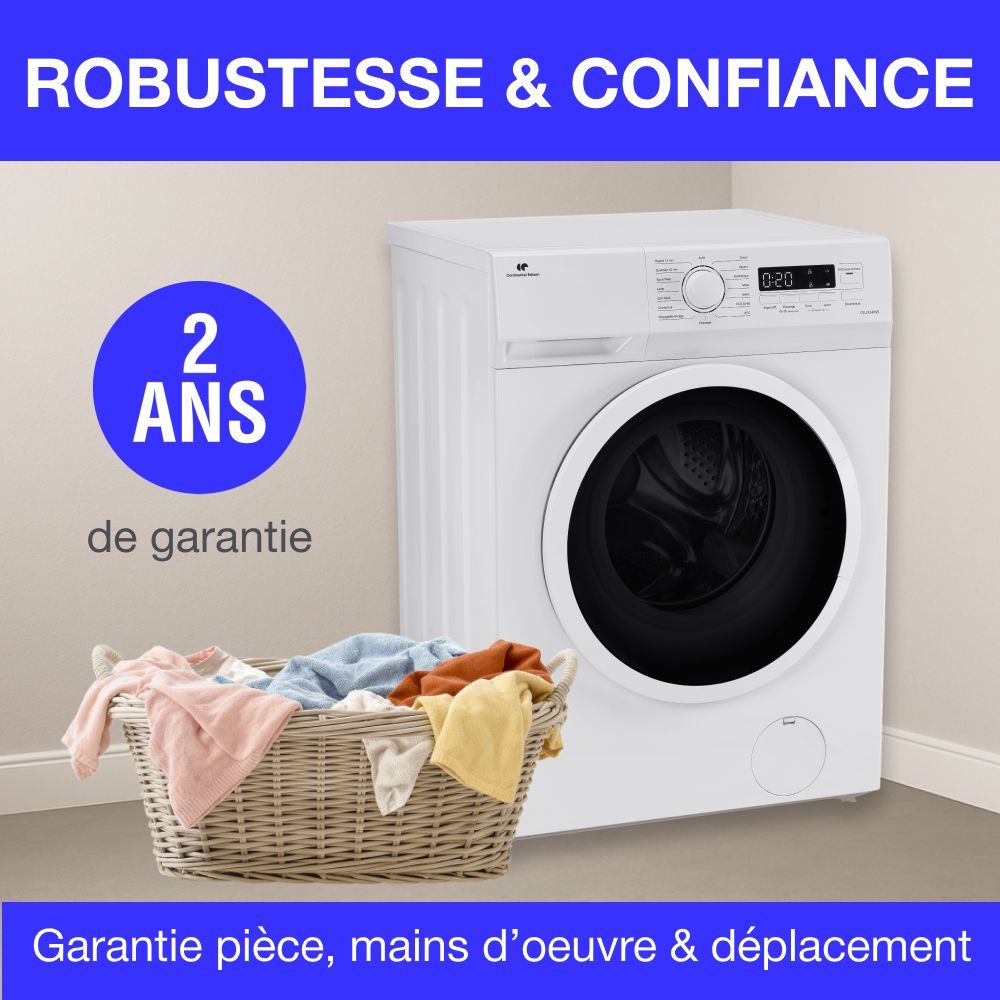 CONTINENTAL EDISON CELL914IWS Front-Loading Washing Machine - 9 kg - Width 59.5 cm - Energy Class A - 1400 rpm - Induction Motor - White