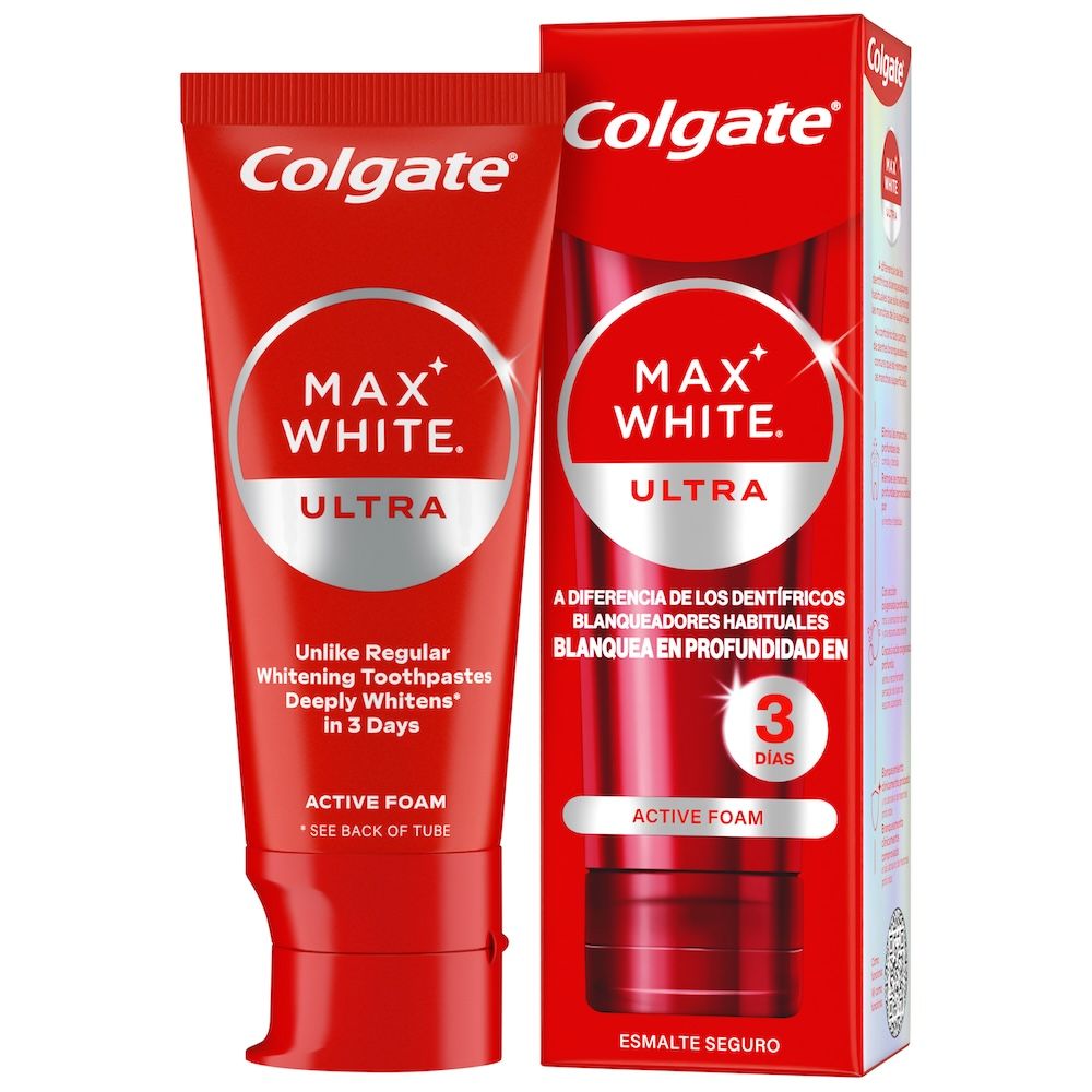 Max White Ultra Active pjenasta pasta za izbjeljivanje zubi Paste za zube i paste za zube