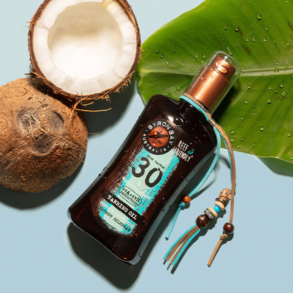 Byron Bay Australia kookosrusketusöljy SPF 30, 200ml