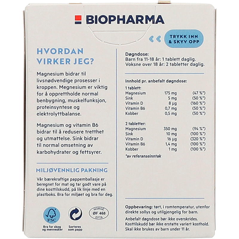 Biopharma Magnesium 120 kpl. Biopharma