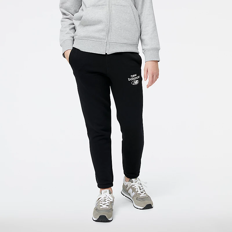 Spodnie dresowe Enfant Essentials French Terry reinventato – CZARNE