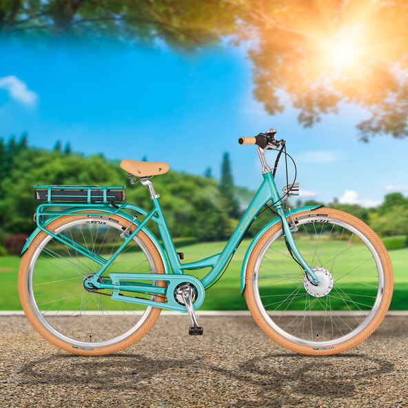 Retro elektromos kerékpár 28 hüvelykes