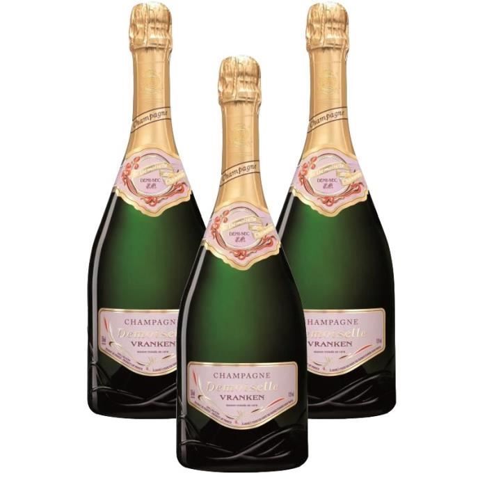 Champagne Demoiselle EO - Demi-Sec - 75 cl x3