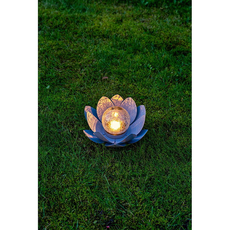 Home Lotusbloem 25x13,5 cm metalen zonnecel