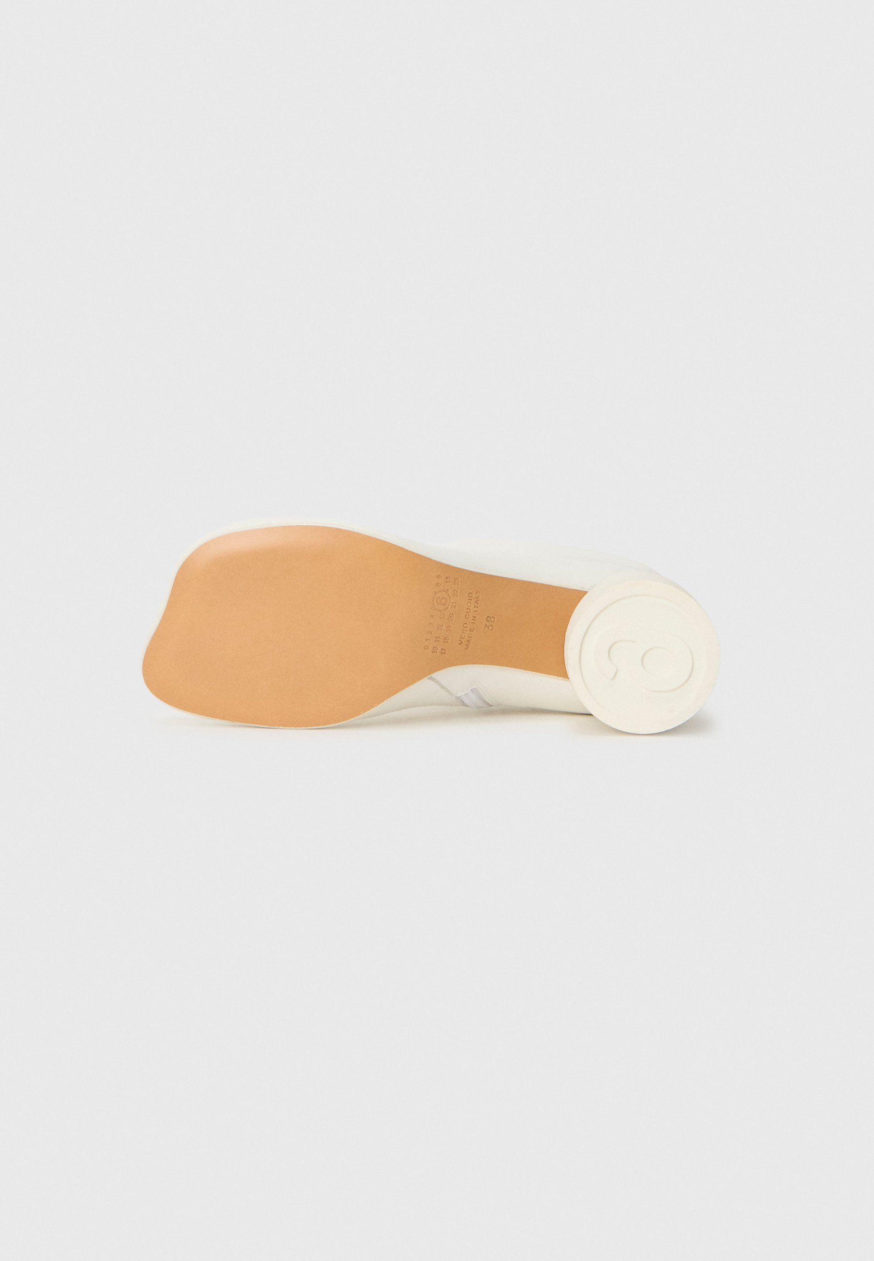 MM6 Maison Margiela enkellaarsjes met hoge hakken - wit