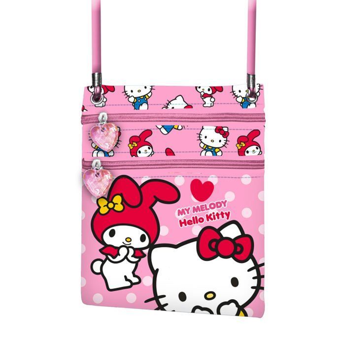 Bolso de hombro - KARACTERMANIA - Hello Kitty Lovely - Rosa - Con cremallera - Unisex