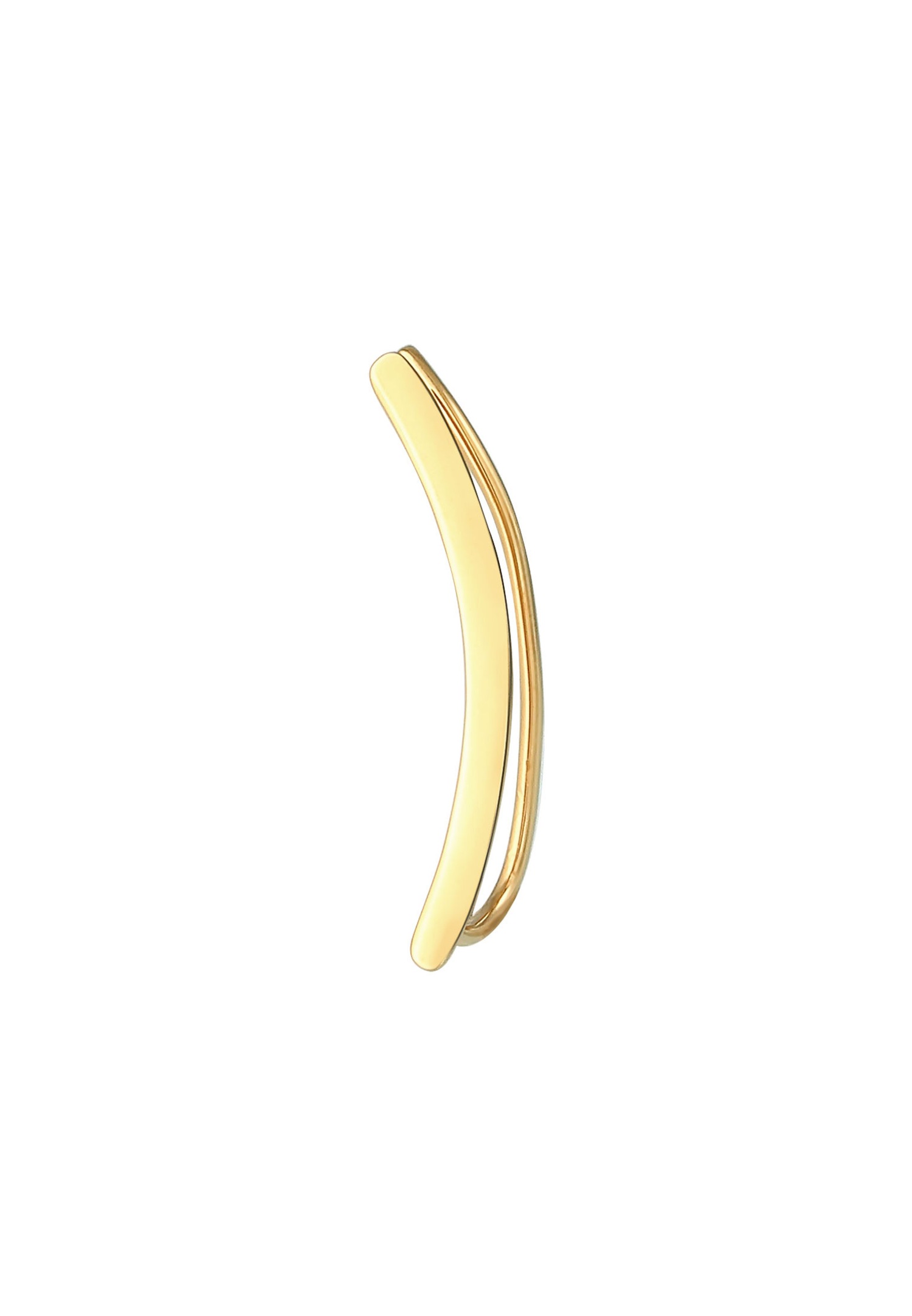 Elli Femmes Simple Earclimber Bombé Tendance Basique Blogueur en argent sterling 925